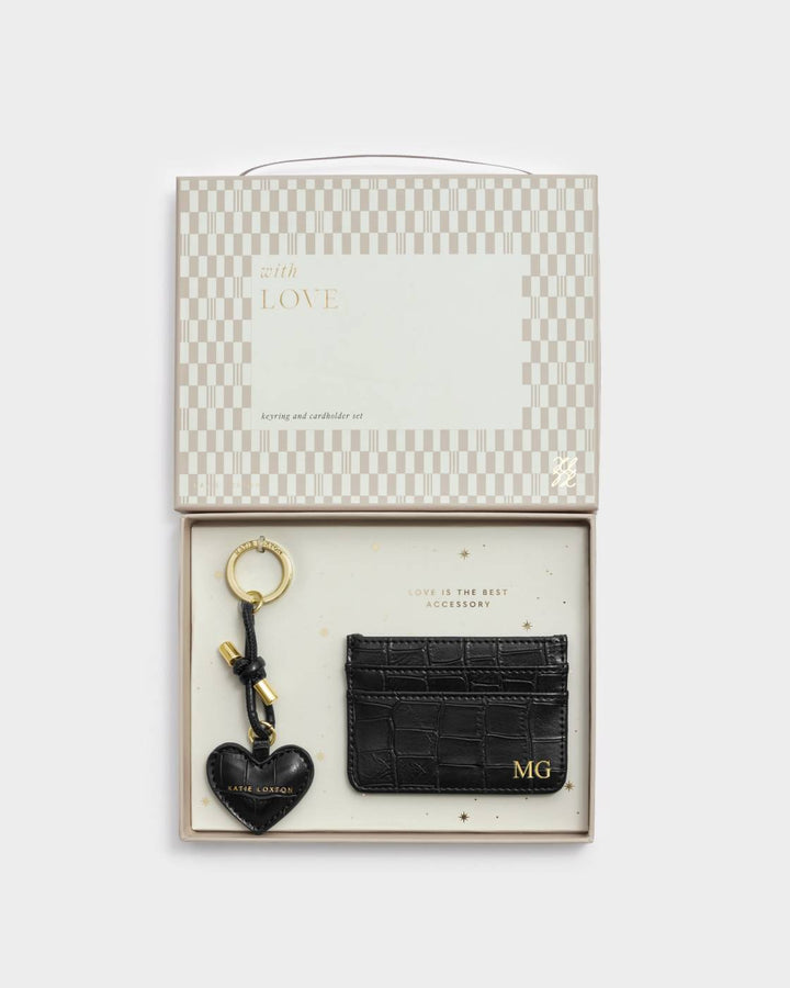 Gift Boxed Keyring And Cardholder Set