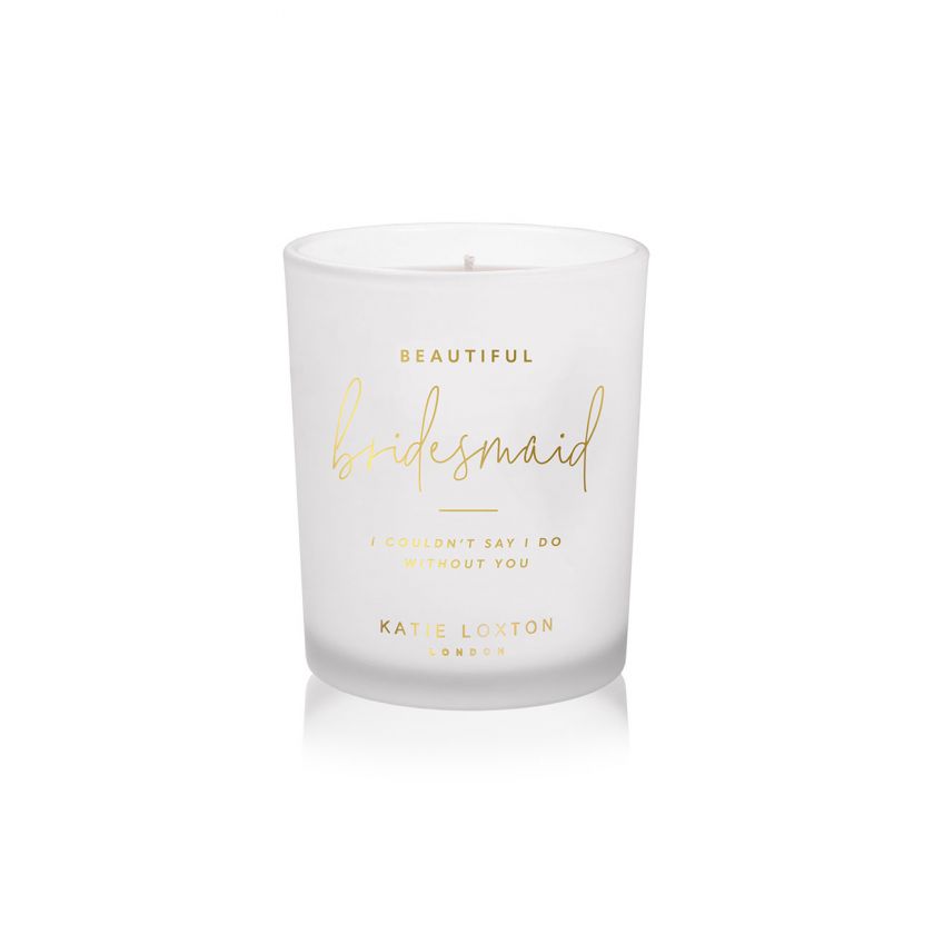 BEAUTIFUL BRIDESMAID SENTIMENT CANDLE