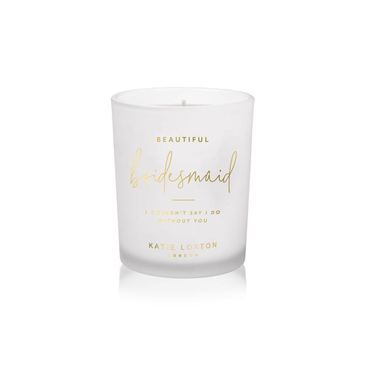 BEAUTIFUL BRIDESMAID SENTIMENT CANDLE