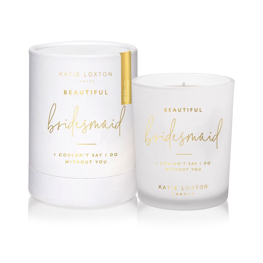 BEAUTIFUL BRIDESMAID SENTIMENT CANDLE