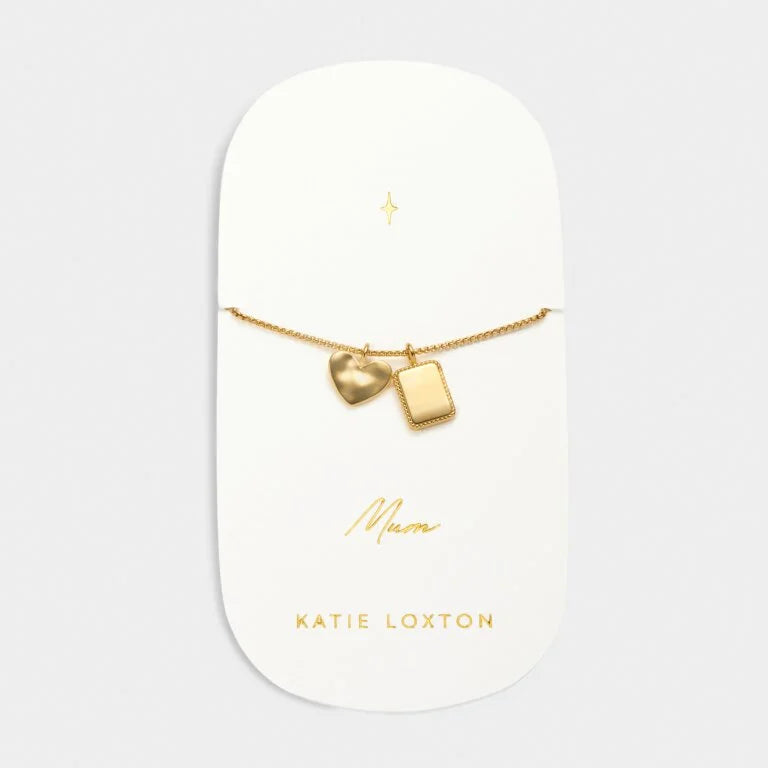 MUM WATERPROOF GOLD CHARM BRACELET