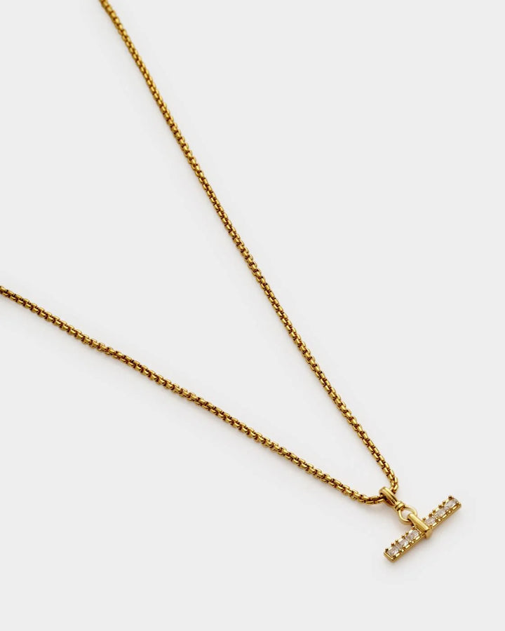 Lustre T-Bar Necklace