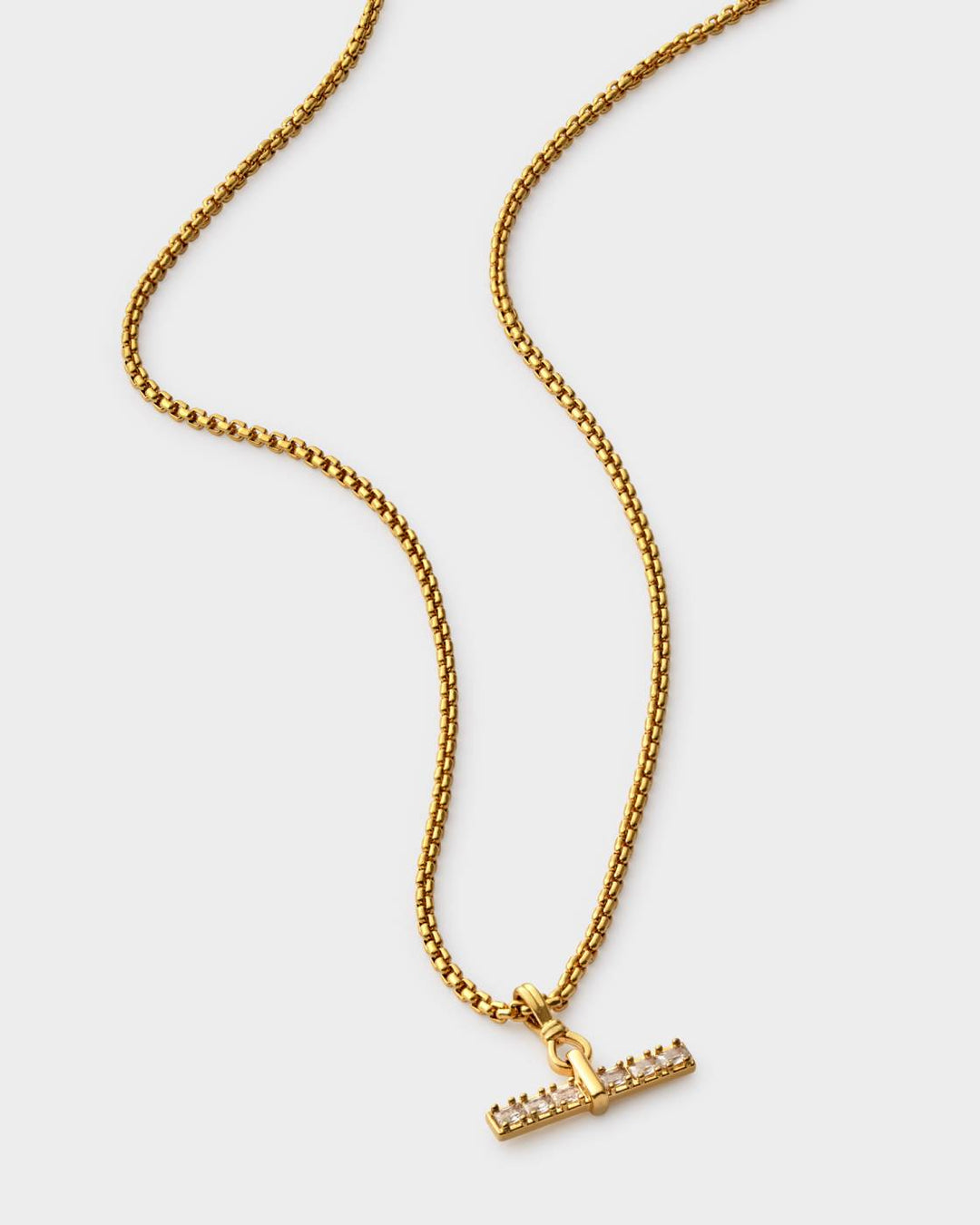 Lustre T-Bar Necklace