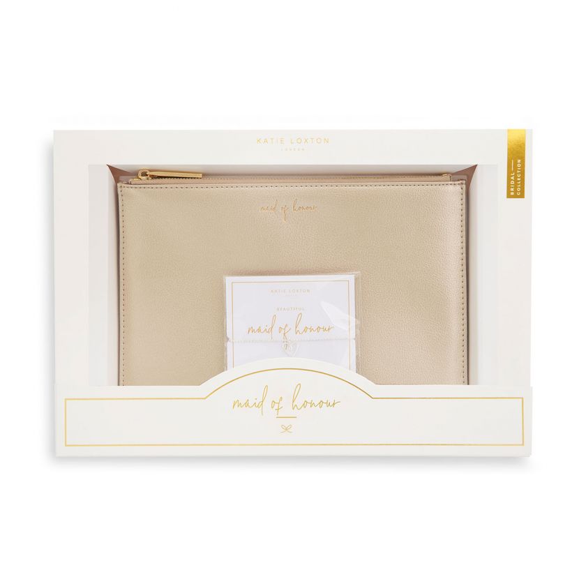 MAID OF HONOUR POUCH & BRACELET GIFT SET