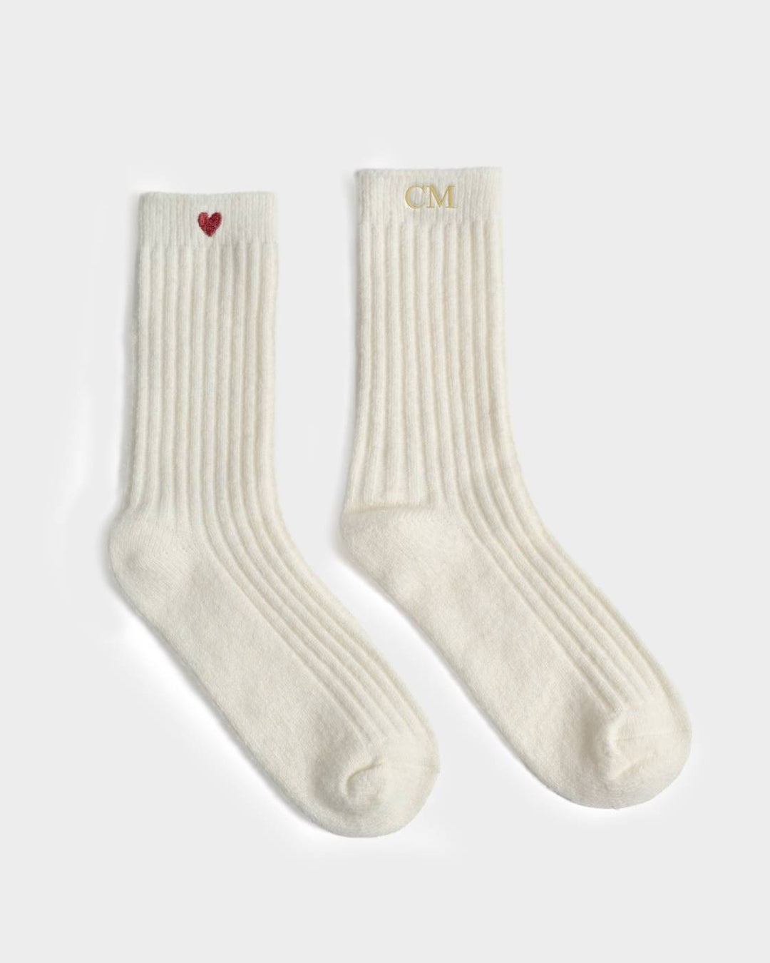 Gift Boxed Chunky Knit Socks - Heart