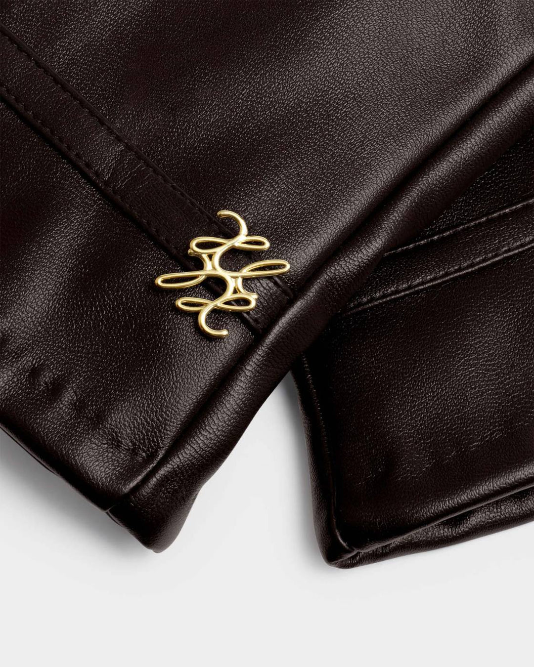 Boxed Faux Leather Gloves