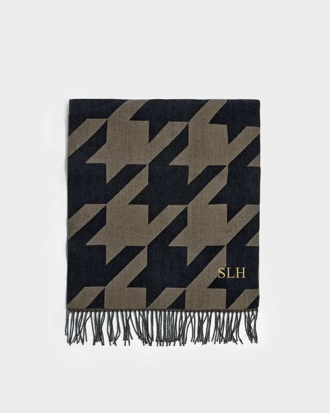 Printed Blanket Scarf - Houndstooth