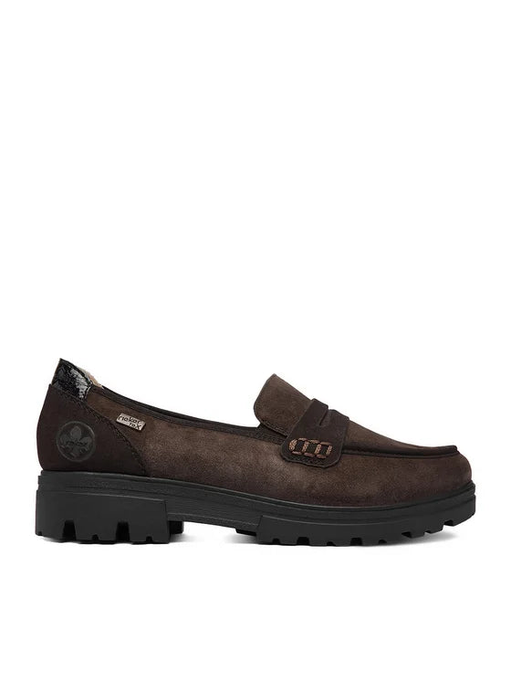 Rieker Women's Chocolate Brown Loafers 43051-25