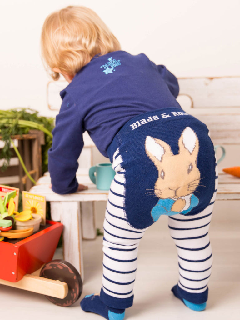 PETER RABBIT NAVY STRIPED LEGGINGS