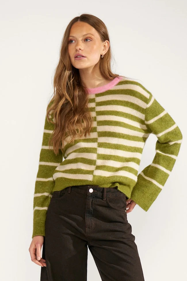 NURIETTE Block Stripe Pullover