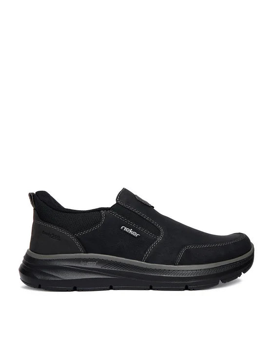 Rieker Men's Black Slip-On Shoes B1851-00