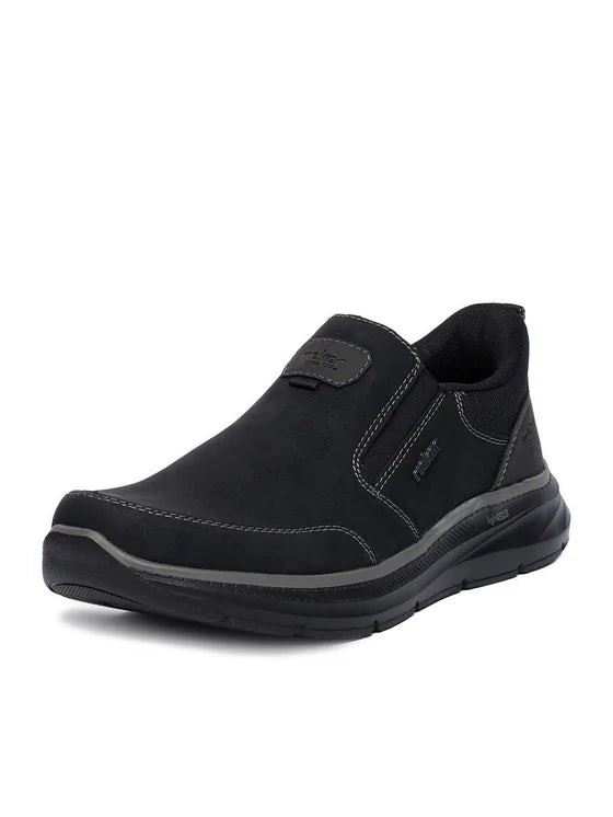 Rieker Men's Black Slip-On Shoes B1851-00