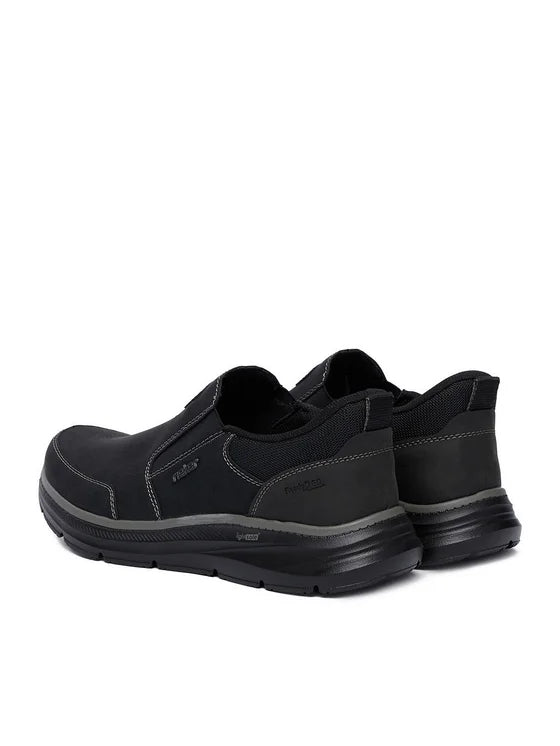 Rieker Men's Black Slip-On Shoes B1851-00