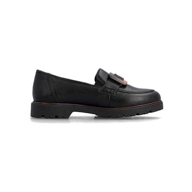 Rieker Women's Black Loafers 45553-00