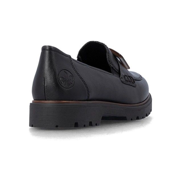 Rieker Women's Black Loafers 45553-00