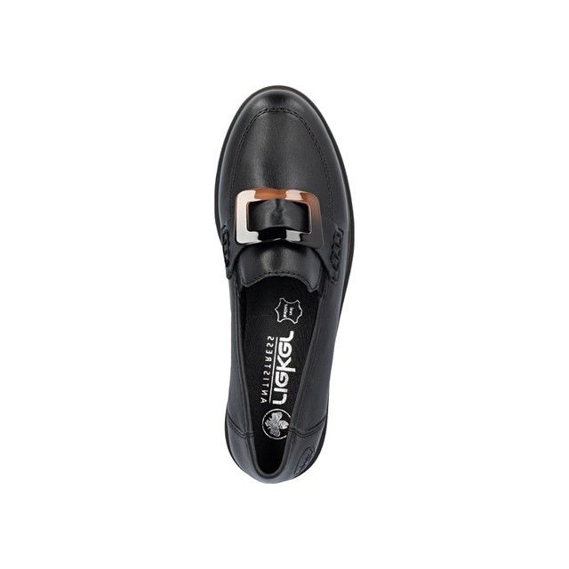 Rieker Women's Black Loafers 45553-00