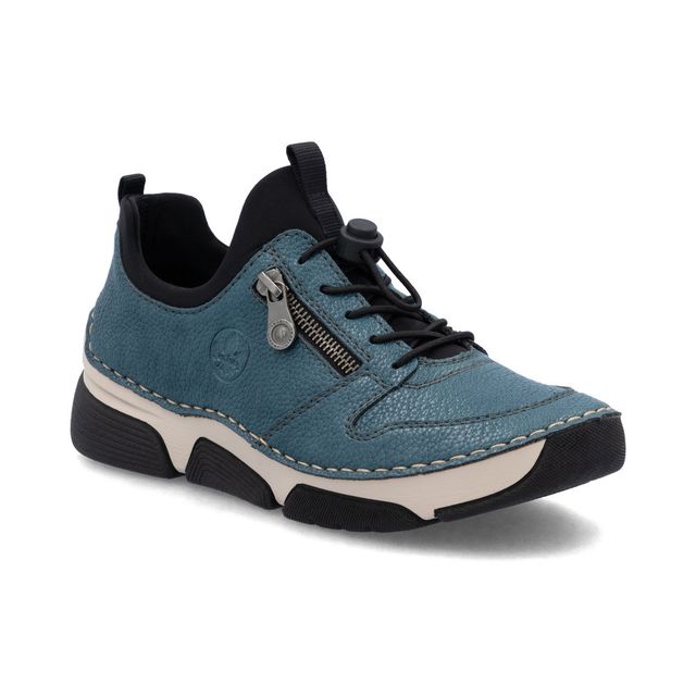 Rieker Women's Blue Slip-On Shoes 45951-14