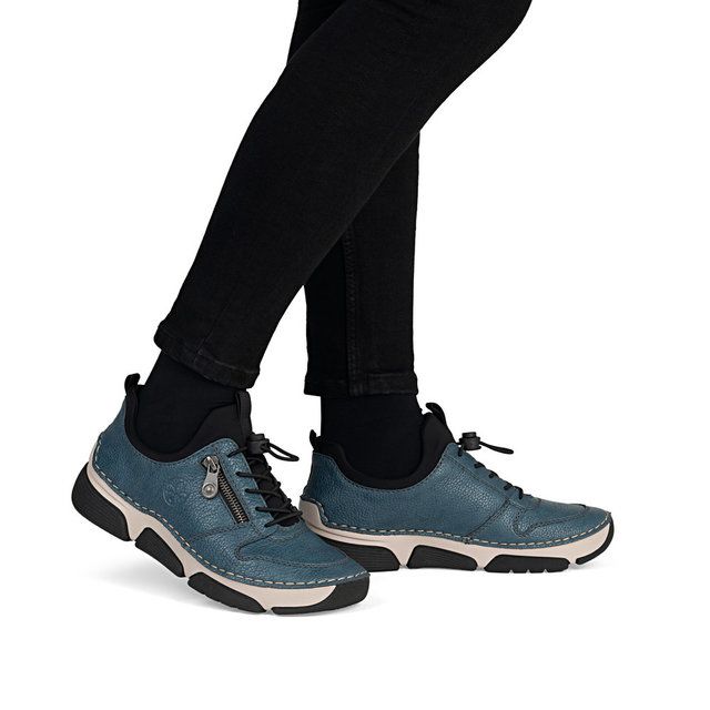 Rieker Women's Blue Slip-On Shoes 45951-14