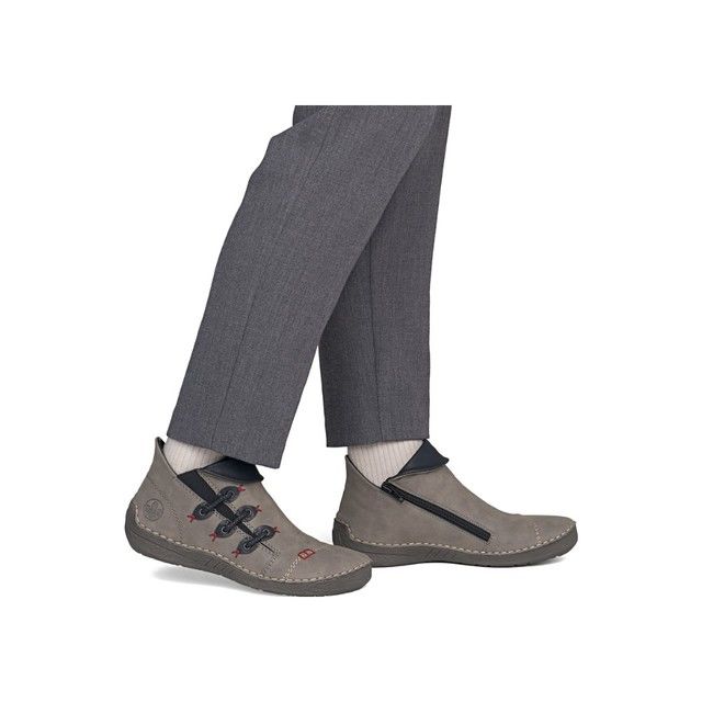 Rieker Women's Grey Ankle Boots 72581-42
