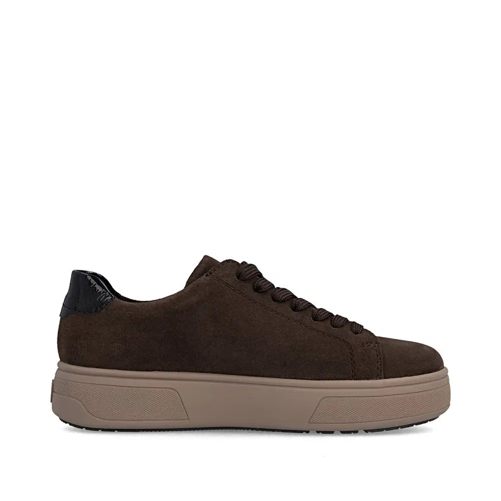 Rieker Women's Brown Suede Trainers M7701-25