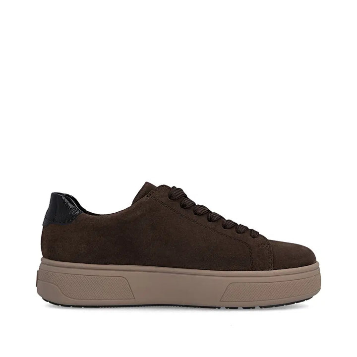 Rieker Women's Brown Suede Trainers M7701-25
