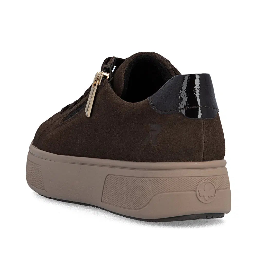 Rieker Women's Brown Suede Trainers M7701-25
