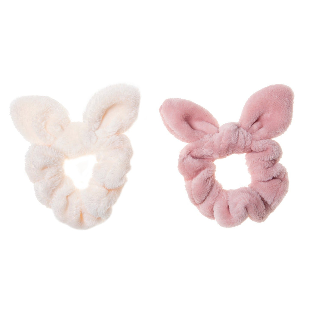 FLUFFY BUNNY EAR 2 PACK SCRUNCHIES