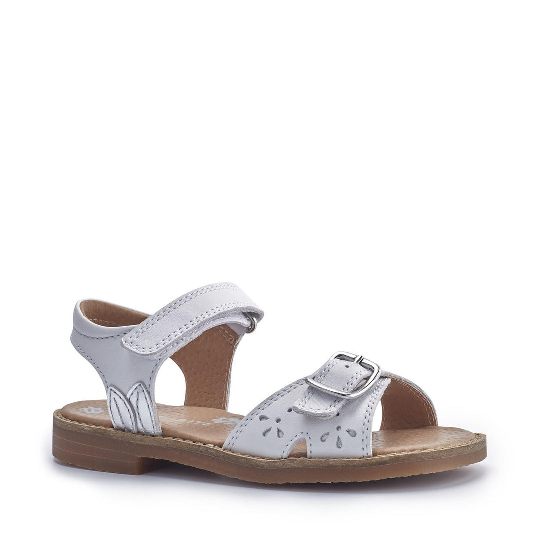 HOLIDAY WHITE LEATHER SANDAL