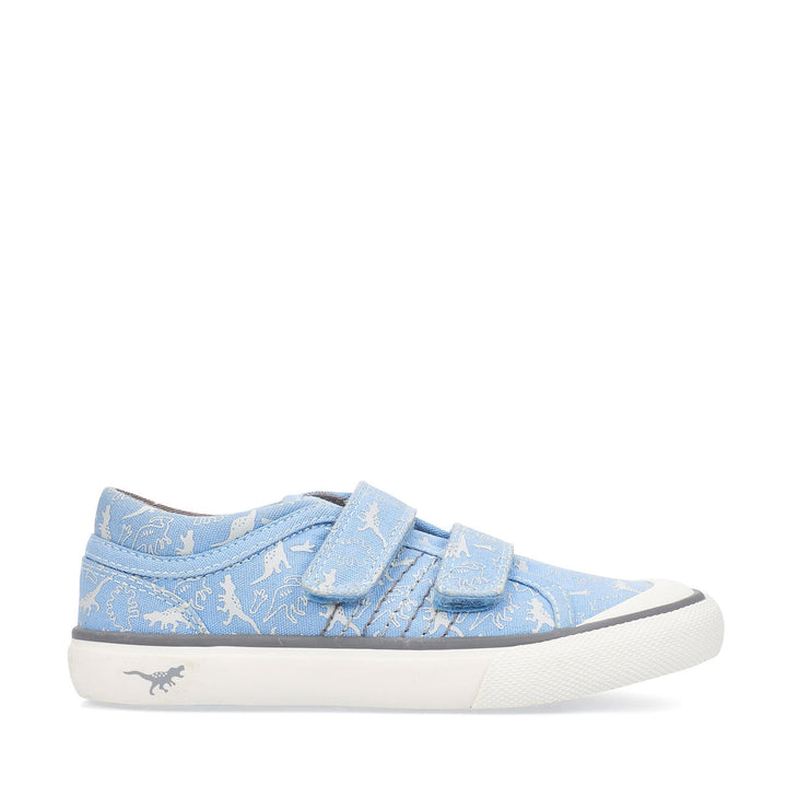 JURASSIC PALE BLUE DINO CANVAS SHOE