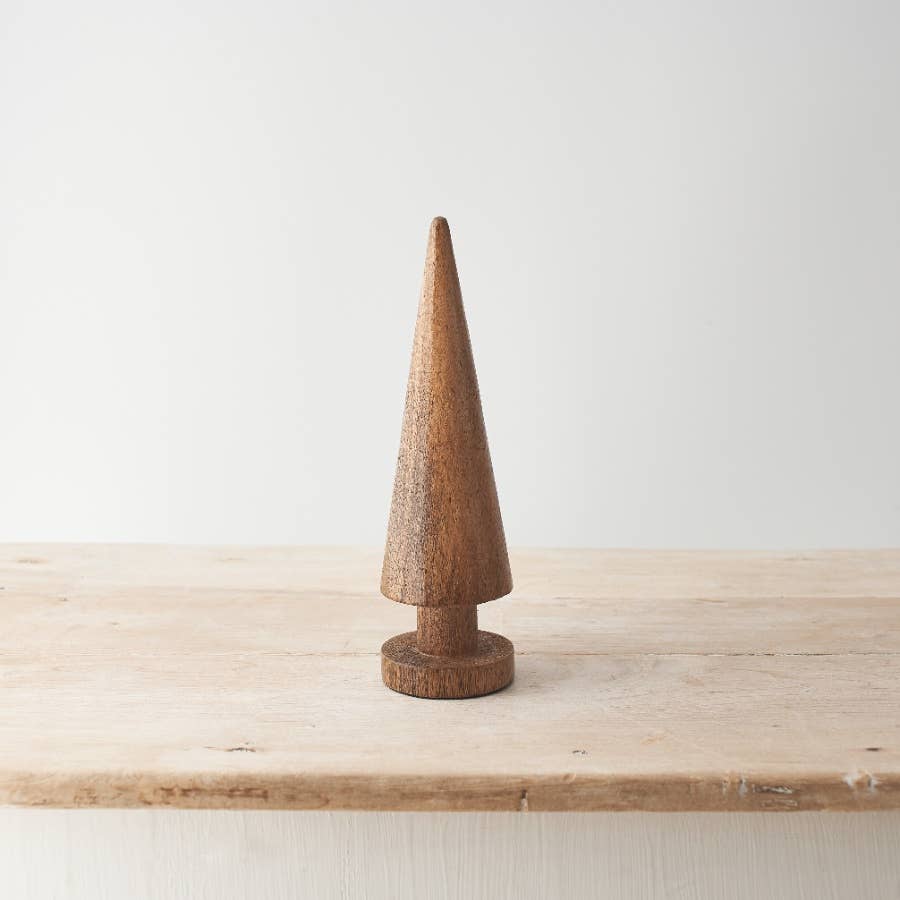 Wooden Cone Tree, 25cm