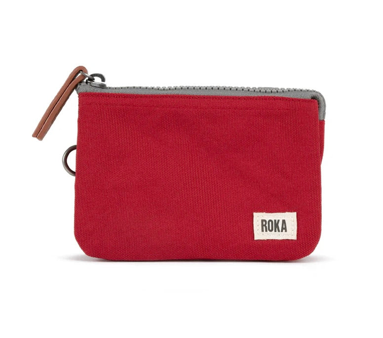 SMALL MARS RED CARNABY SUSTAINABLE CANVAS WALLET