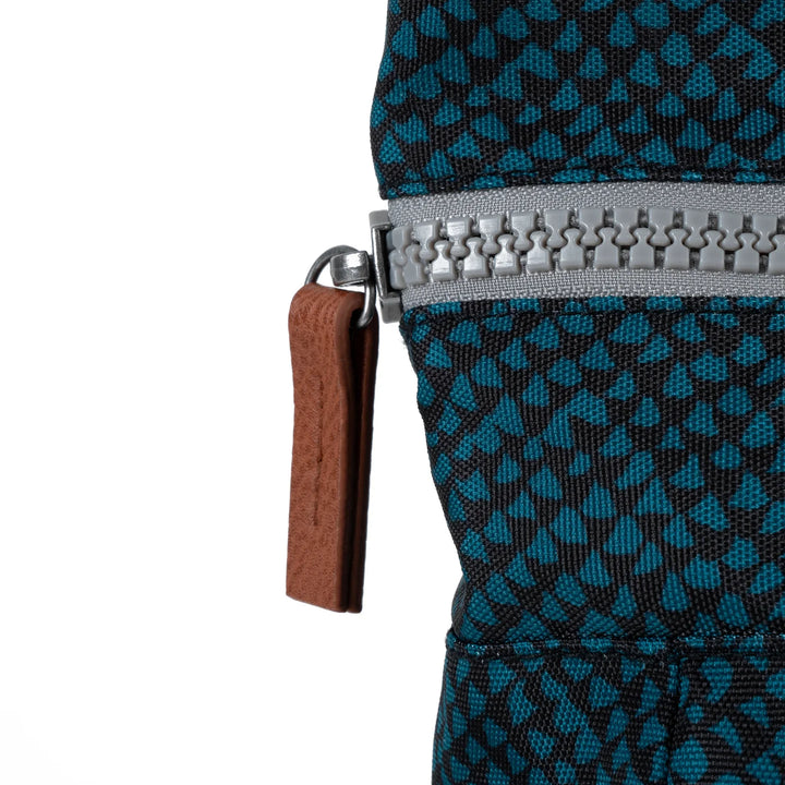 DEEP TEAL SNAKE PRINT CANFIELD B SUSTAINABLE MEDIUM BACKPACK