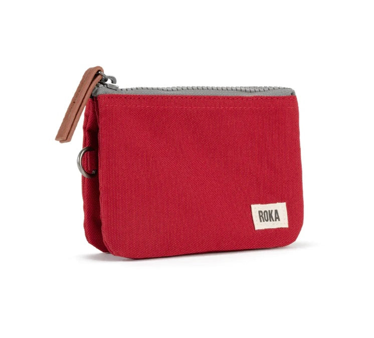 SMALL MARS RED CARNABY SUSTAINABLE CANVAS WALLET