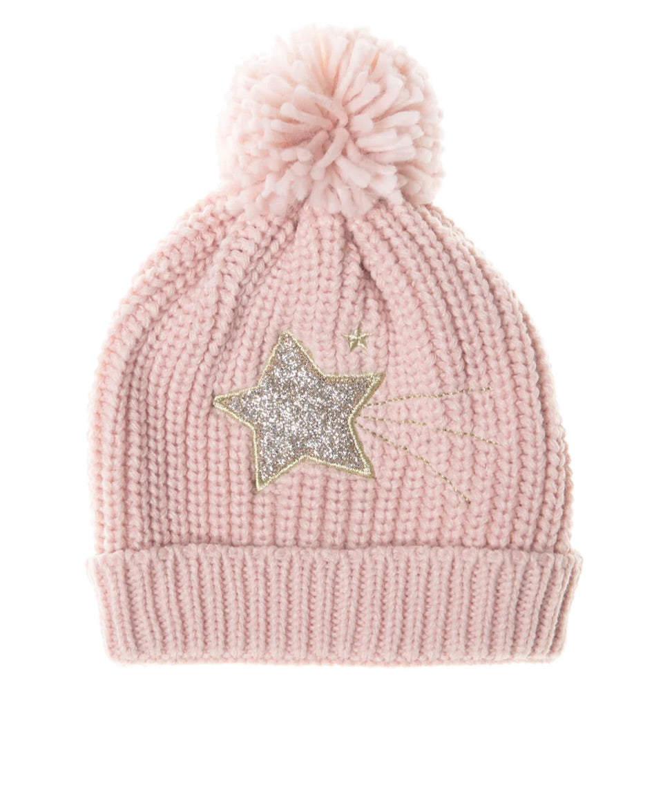 MOONLIGHT PINK KNITTED HAT