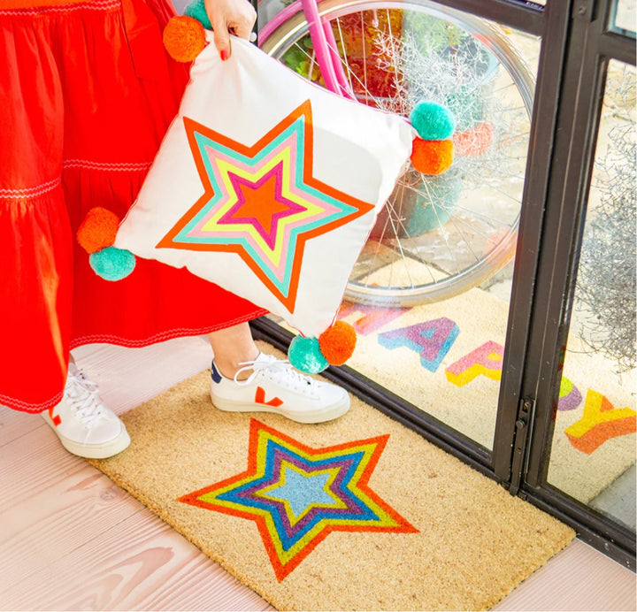 STAR MULTI STRIPE DOORMAT