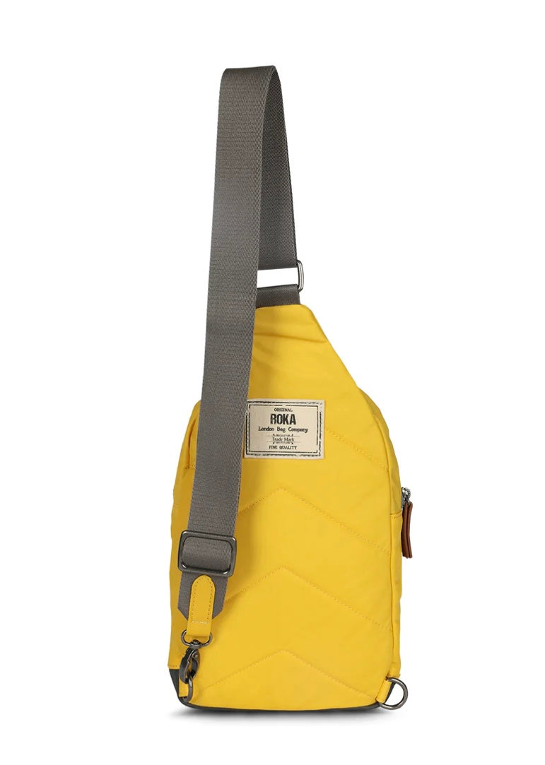 ASPEN YELLOW LARGE RECYCLED NYLON SLING BAG