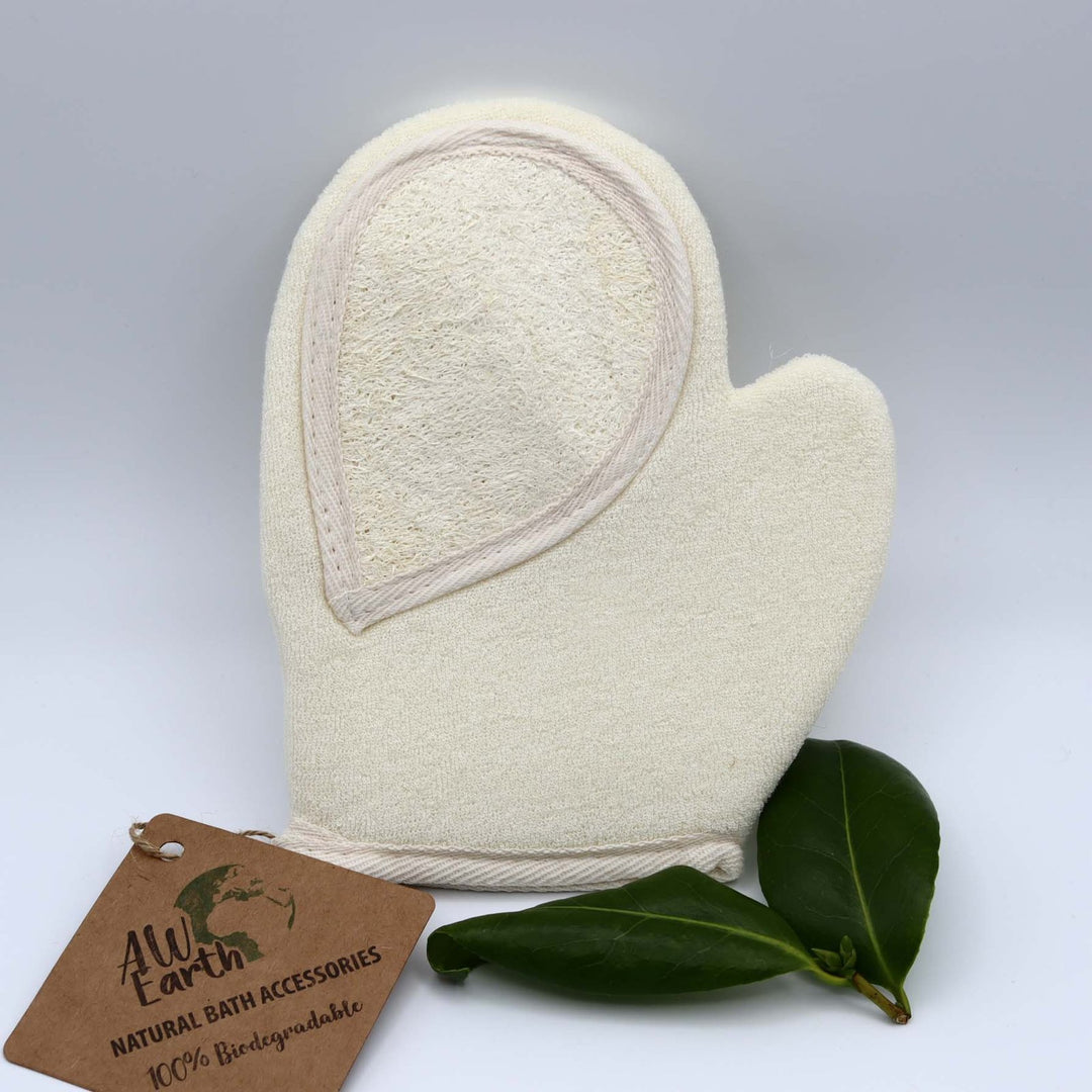 NATURAL LOOFAH BODY SCRUB GLOVE