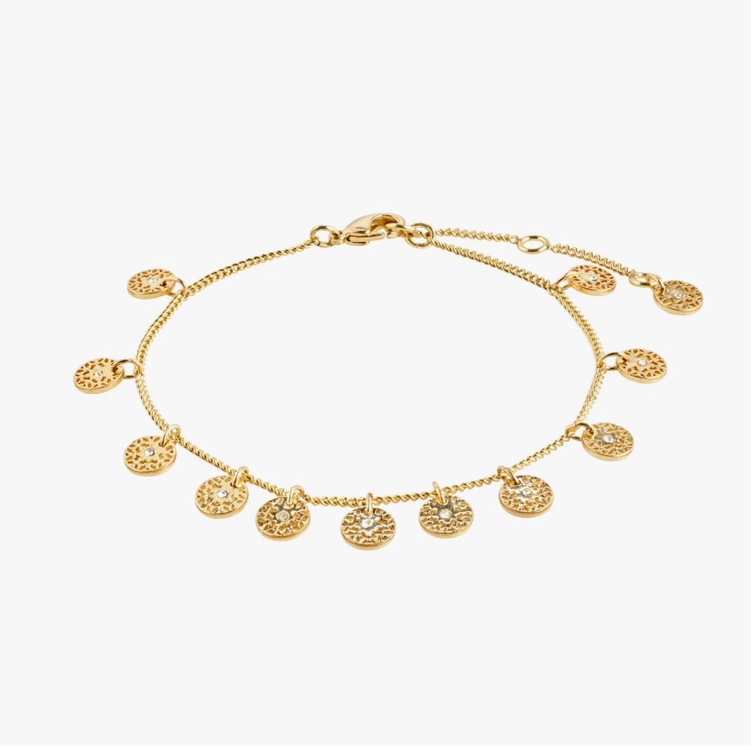 CAROL FIFIGREE SMALL COINS BRACELET GOLD