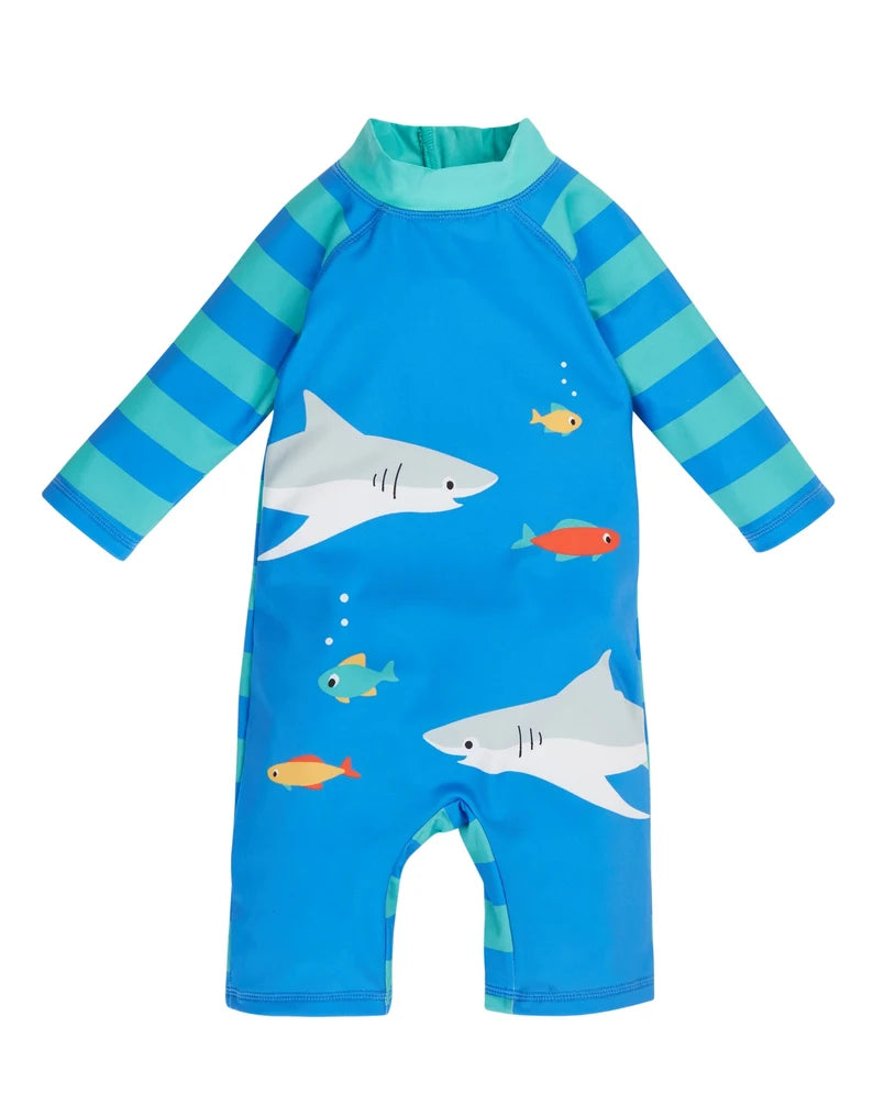 LITTLE SUN SAFE COBALT BLUE & SHARK SUIT