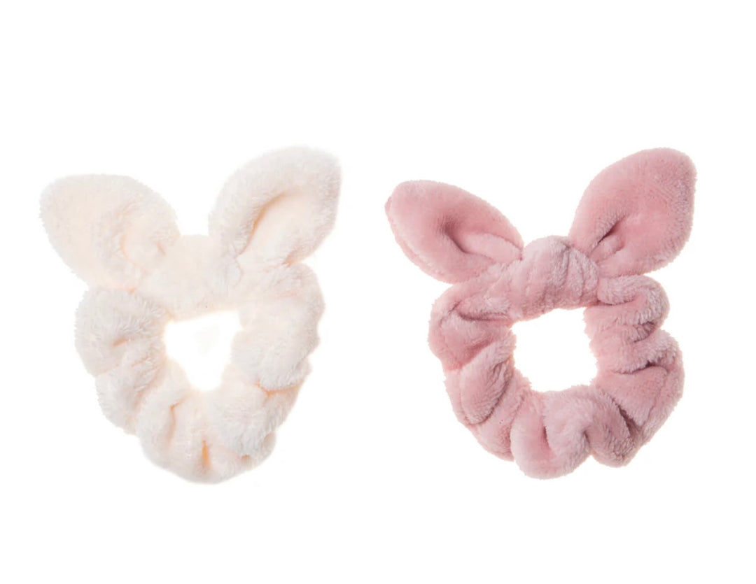 FLUFFY BUNNY EARS SCRUNCHIE 2 PACK