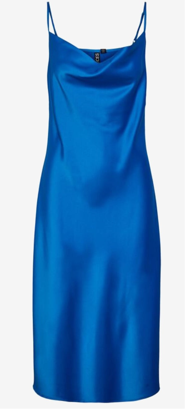 ODDA PRINCESS BLUE MIDI STRAP DRESS