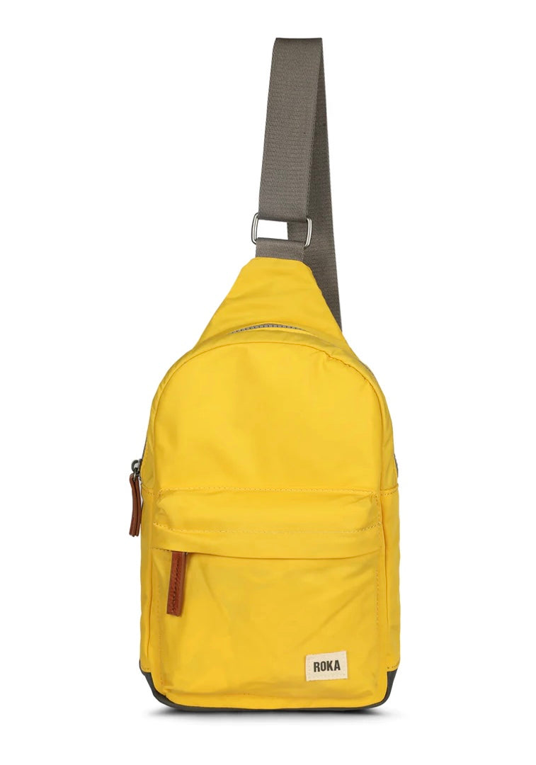 ASPEN YELLOW LARGE RECYCLED NYLON SLING BAG