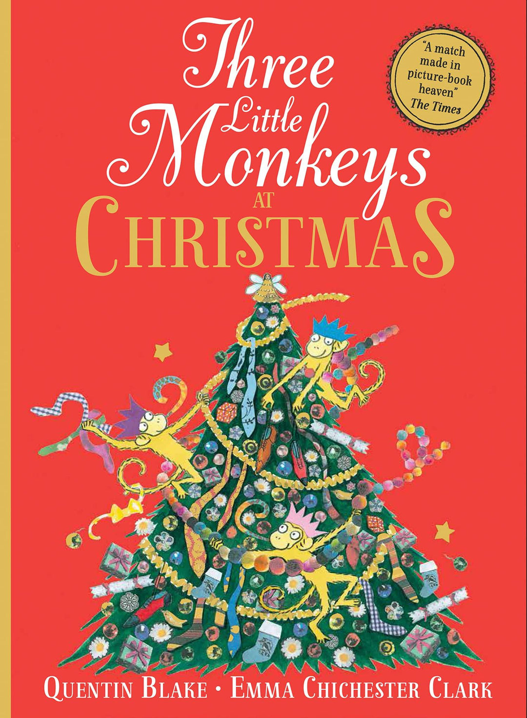 THREE LITTLE MONKEYS AT CHRISTMAS BOOK