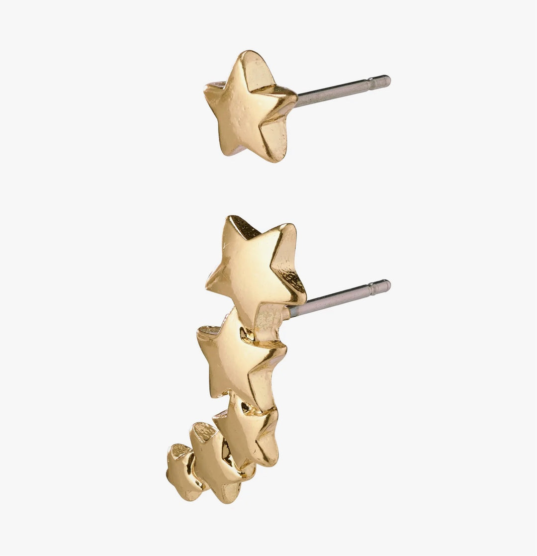 AVA STAR EARRINGS GOLD